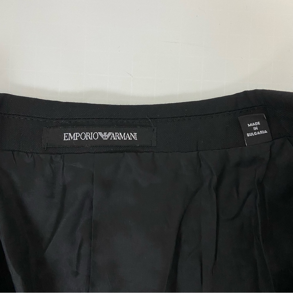 Emporio Armani Super 130s Wool Two Piece Suit in Black - Picture 4 of 16